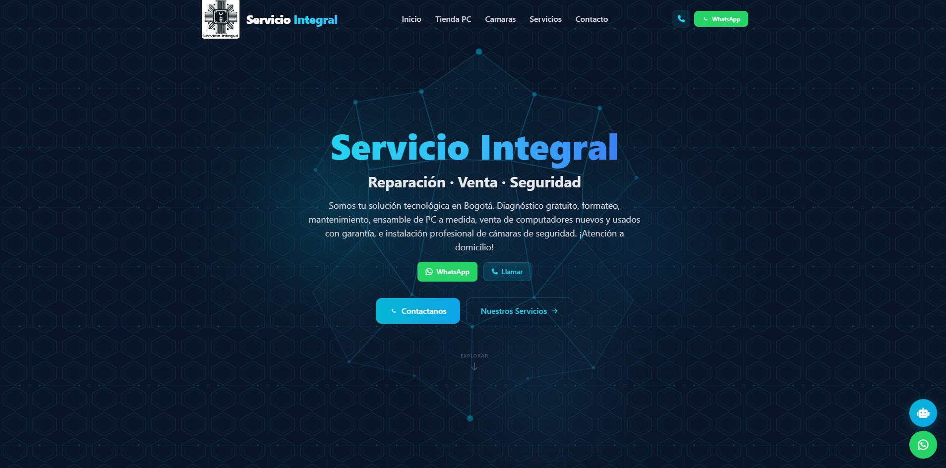 Captura del sitio web ServicioIntegral6 - Servicios generales con presencia digital